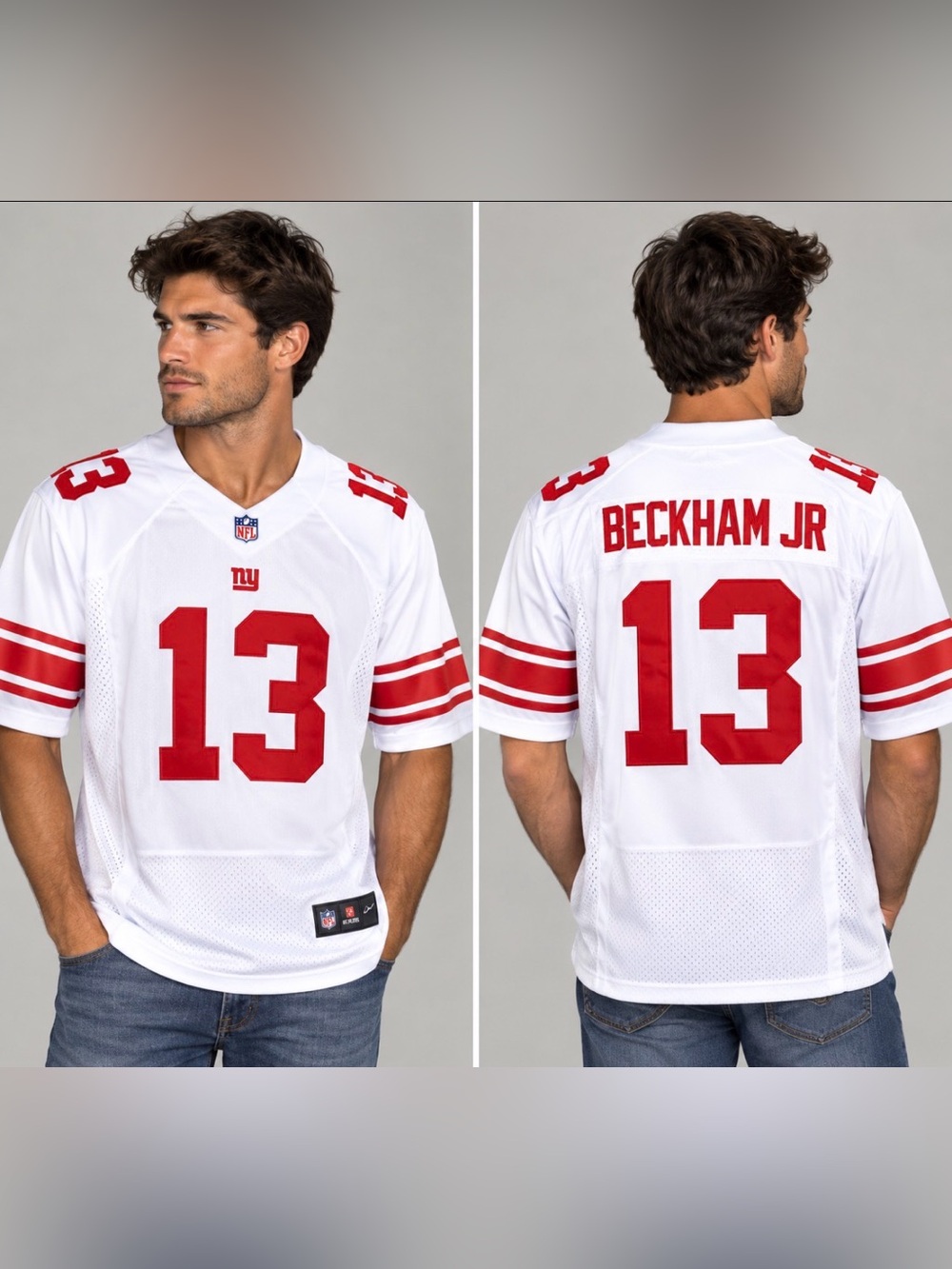 New York Giants Odell Beckham Jr
#13 White NFL Football Jersey Men's